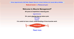 Desktop Screenshot of musclemanagement.com