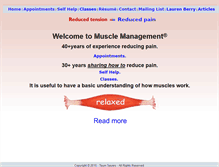 Tablet Screenshot of musclemanagement.com